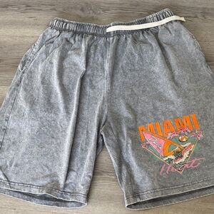Miami Heat Gray Men's Shorts